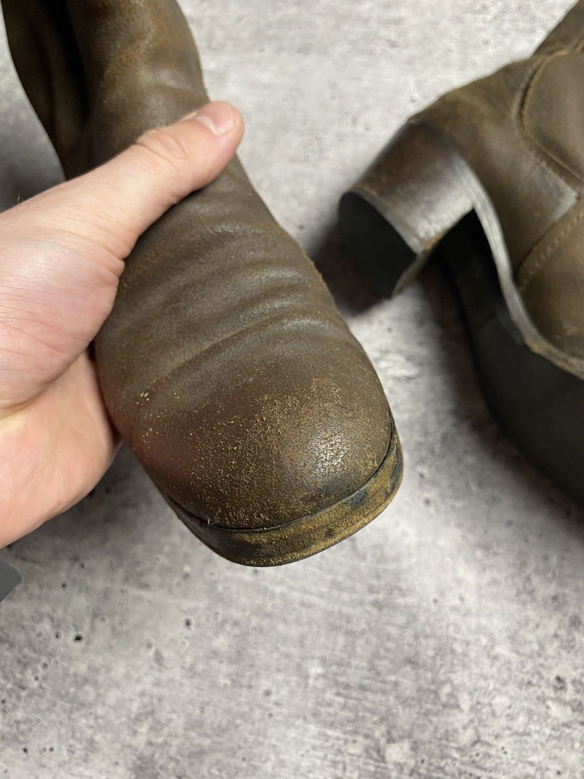 Jil Sander Jil Sander Vintage Leather Boots Size US 7 / IT 37 - 11 Thumbnail