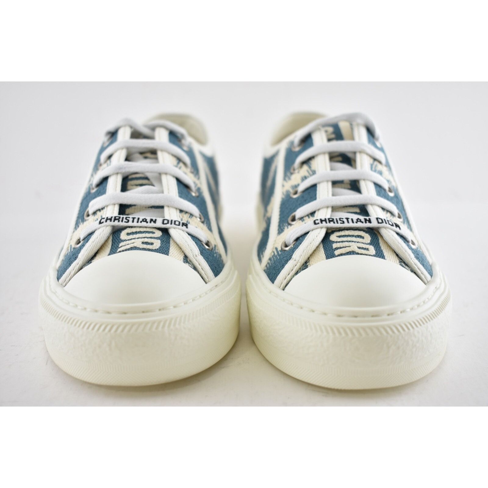 Dior Dior Walk'N'Dior Blue White D Stripes Low Top Sneaker 39 Size US 9 / IT 39 - 4 Thumbnail