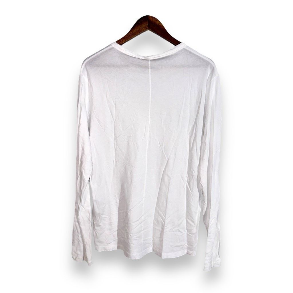 Baldwin NWT Baldwin Kansas City L/S Distressed Crew Tee in White Sz M Size US M / EU 48-50 / 2 - 9 Thumbnail