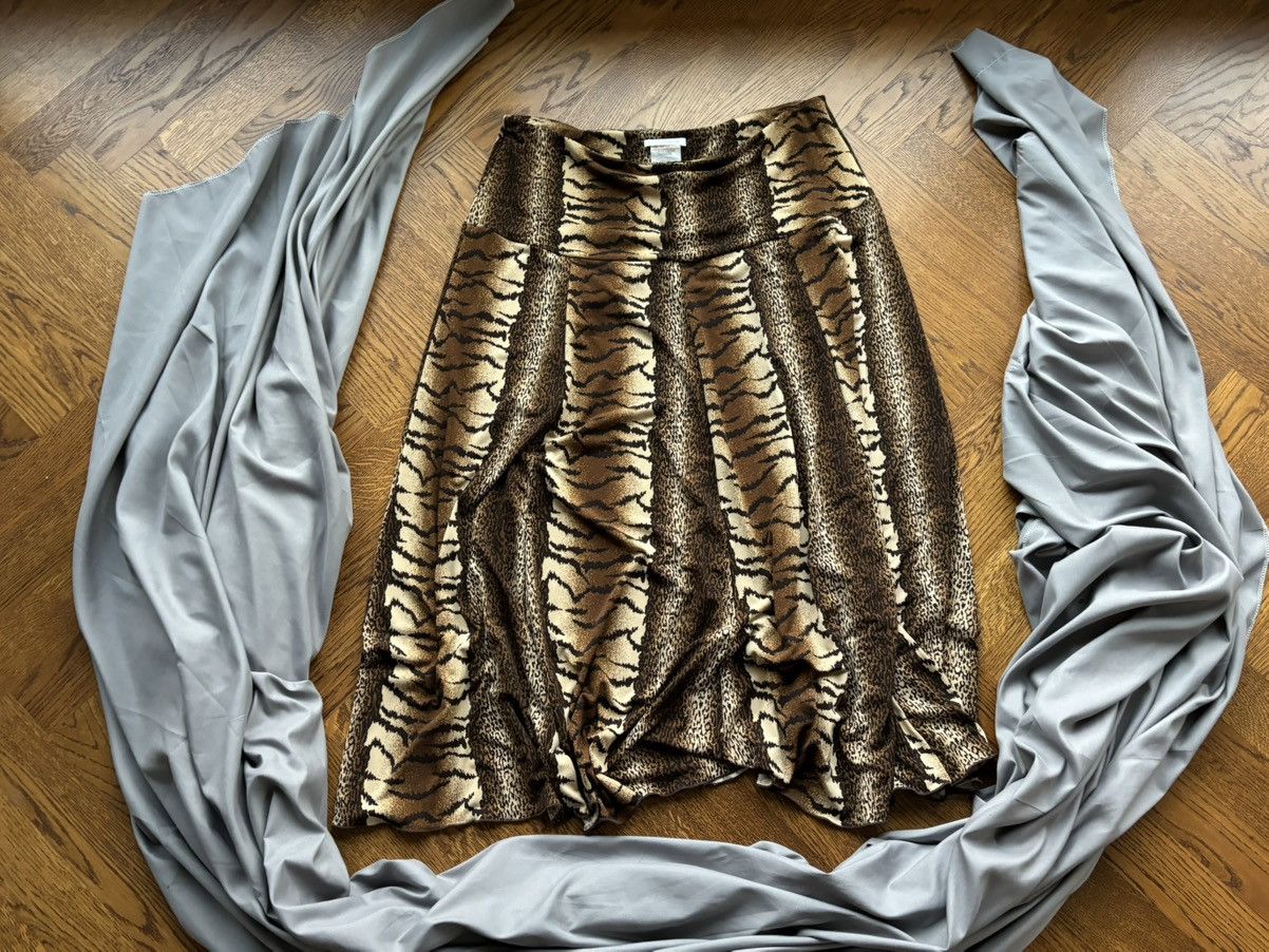Sears × Vintage Vintage Cheetah Print Maxi Skirt Elastic Stretch Leopard Size 38" / US 16 / IT 52 - 7 Thumbnail