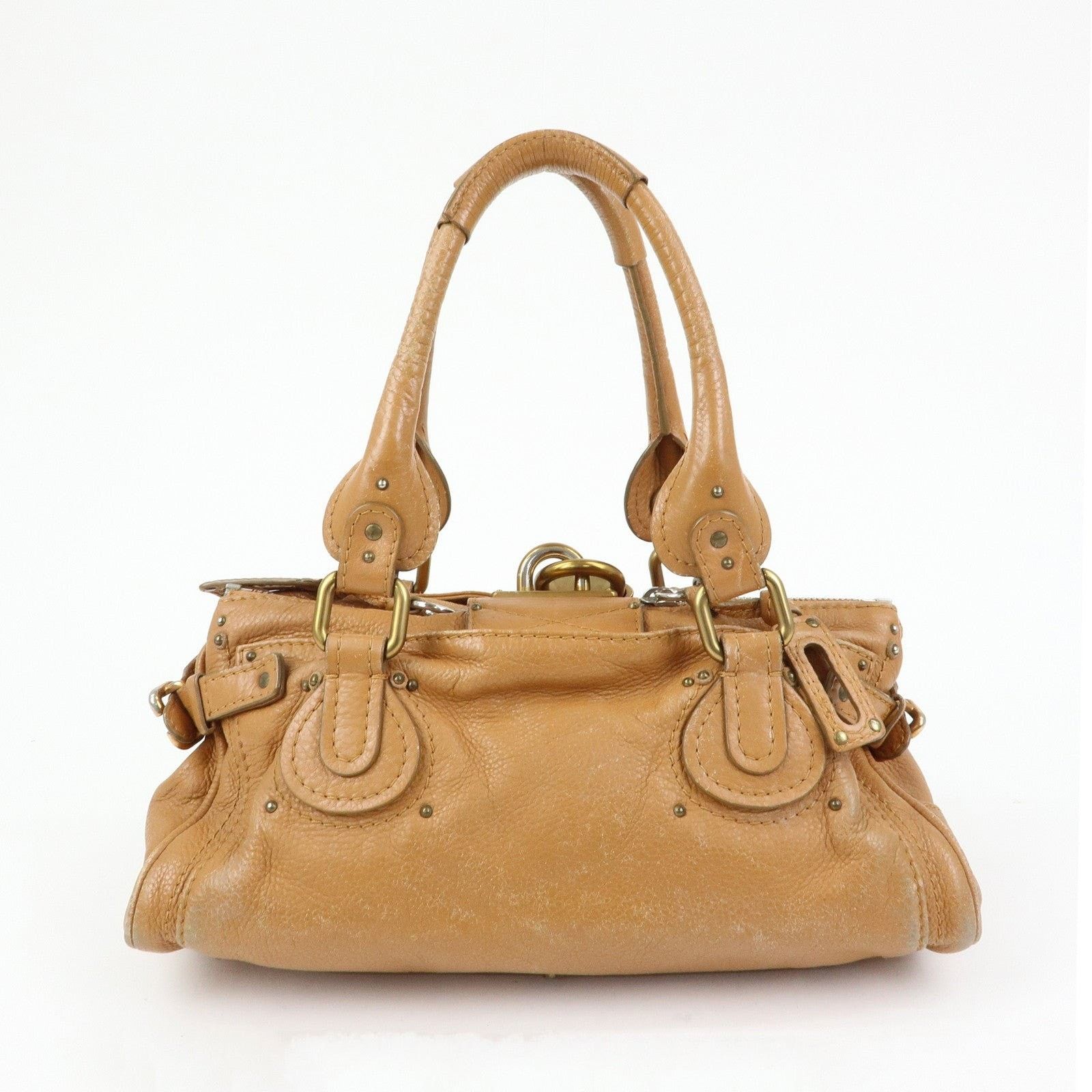 Chloe Chloe Paddington Medium Leather Shoulder Bag Tan Size ONE SIZE - 2 Thumbnail