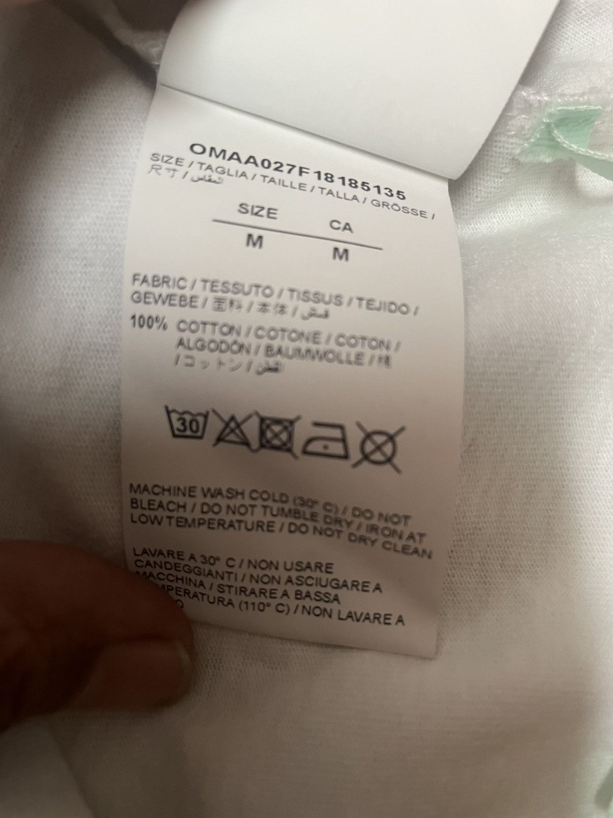 Off-White Off White x DSM “Location” White Tee Size US M / EU 48-50 / 2 - 7 Thumbnail