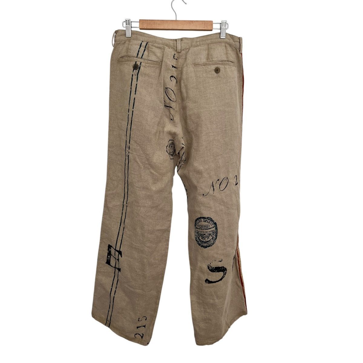 Share Spirit Homme Share spirit linen print pants Size US 30 / EU 46 - 4 Thumbnail