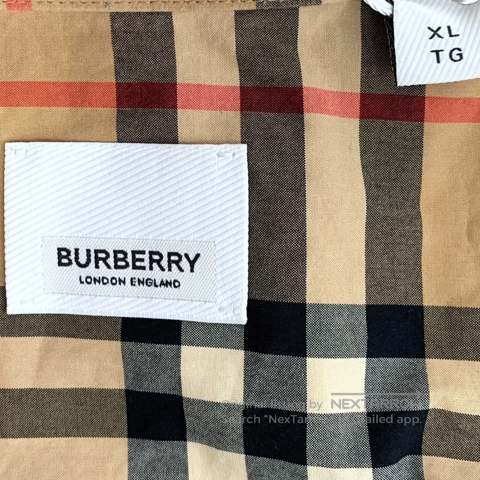 Burberry Burberry Brown Classic Check Cotton Shirt. Size US XL / EU 56 / 4 - 5 Thumbnail