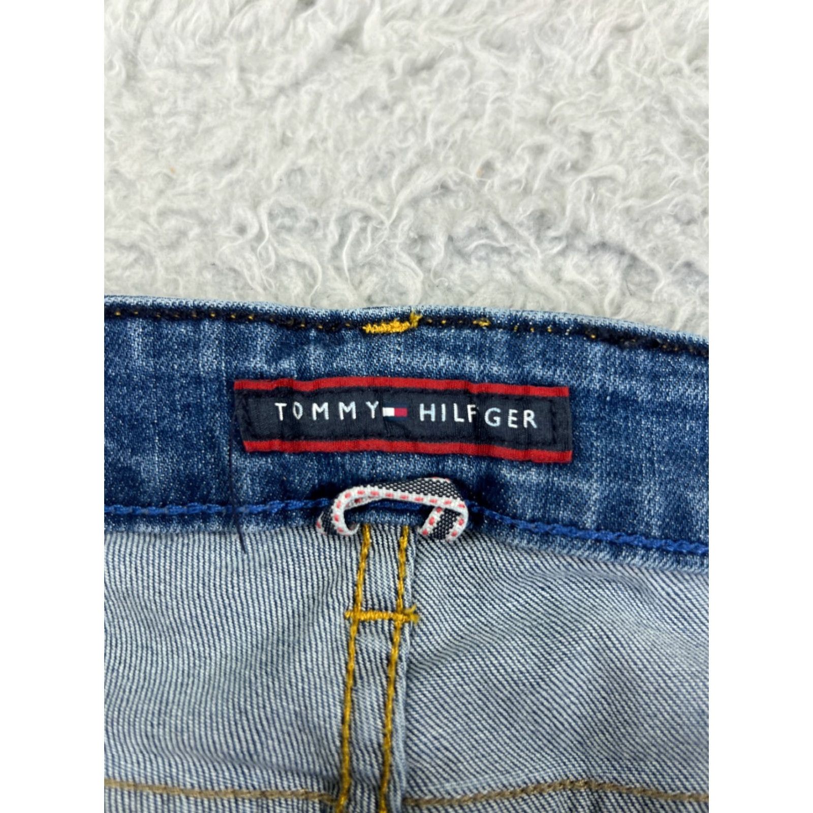 Tommy Hilfiger Tommy Hilfiger Women's Flared Jeans 10 Blue Denim Mid Rise Cotton Blend 30x30 Trendy Size 32" / US 10 / IT 46 - 6 Thumbnail