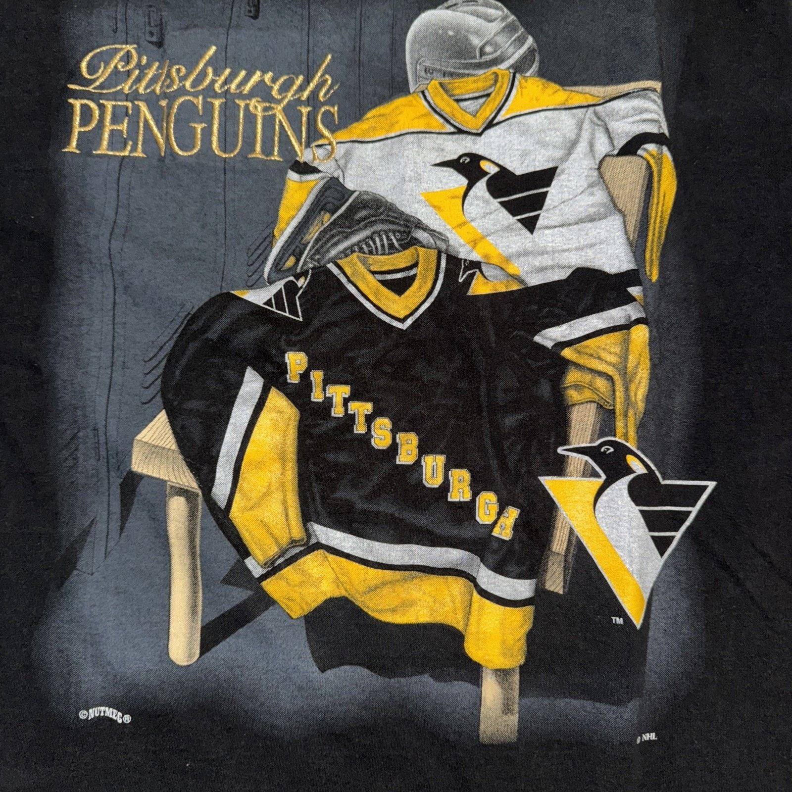 Nutmeg × Vintage Vintage Lee Sport Pittsburgh Penguins T-Shirt L M Nutmeg Size US L / EU 52-54 / 3 - 2 Thumbnail