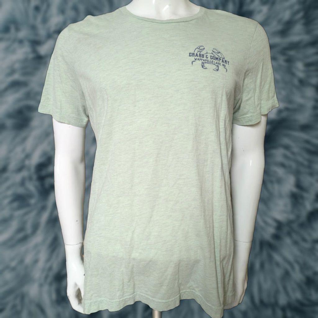 Vintage Crabb & Company Wappapello Lake MO T Shirt Medium Gray Cotton Blend Canvas Mens T-Shirt Bar Restaurant Graphic Tee Size US M / EU 48-50 / 2 - 1 Thumbnail