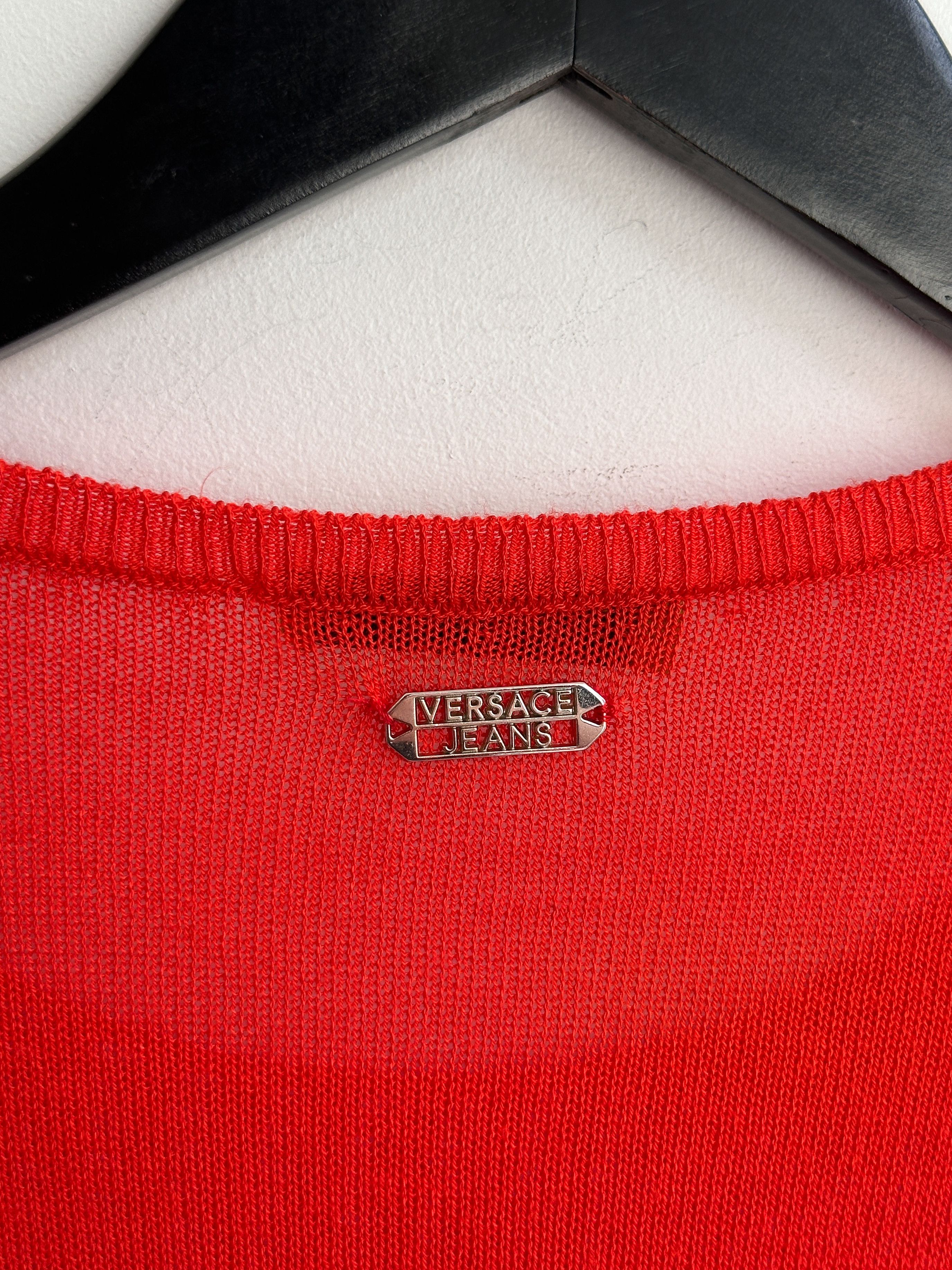 Versace Vintage Versace Jeans Longsleeve Jumper Pullover Size XS / US 0-2 / IT 36-38 - 5 Thumbnail