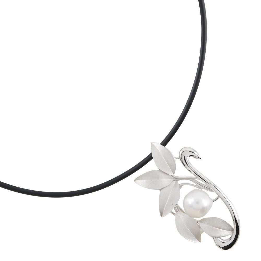 Other Other 2WAY Flower Pearl Silver Necklace Metal Necklace DUTY FREE for USA Size ONE SIZE - 1 Thumbnail