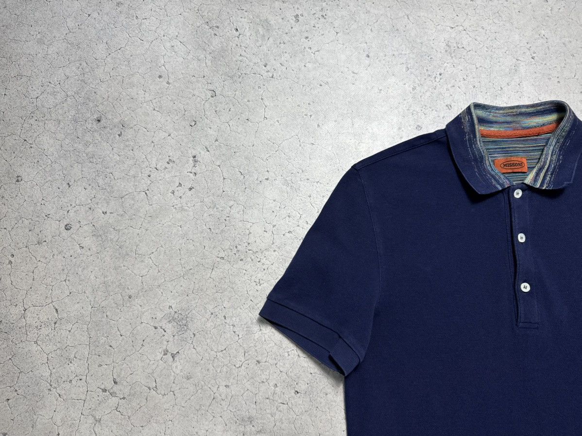 Missoni Missoni Luxury Polo Shirt Navy Size US S / EU 44-46 / 1 - 5 Thumbnail