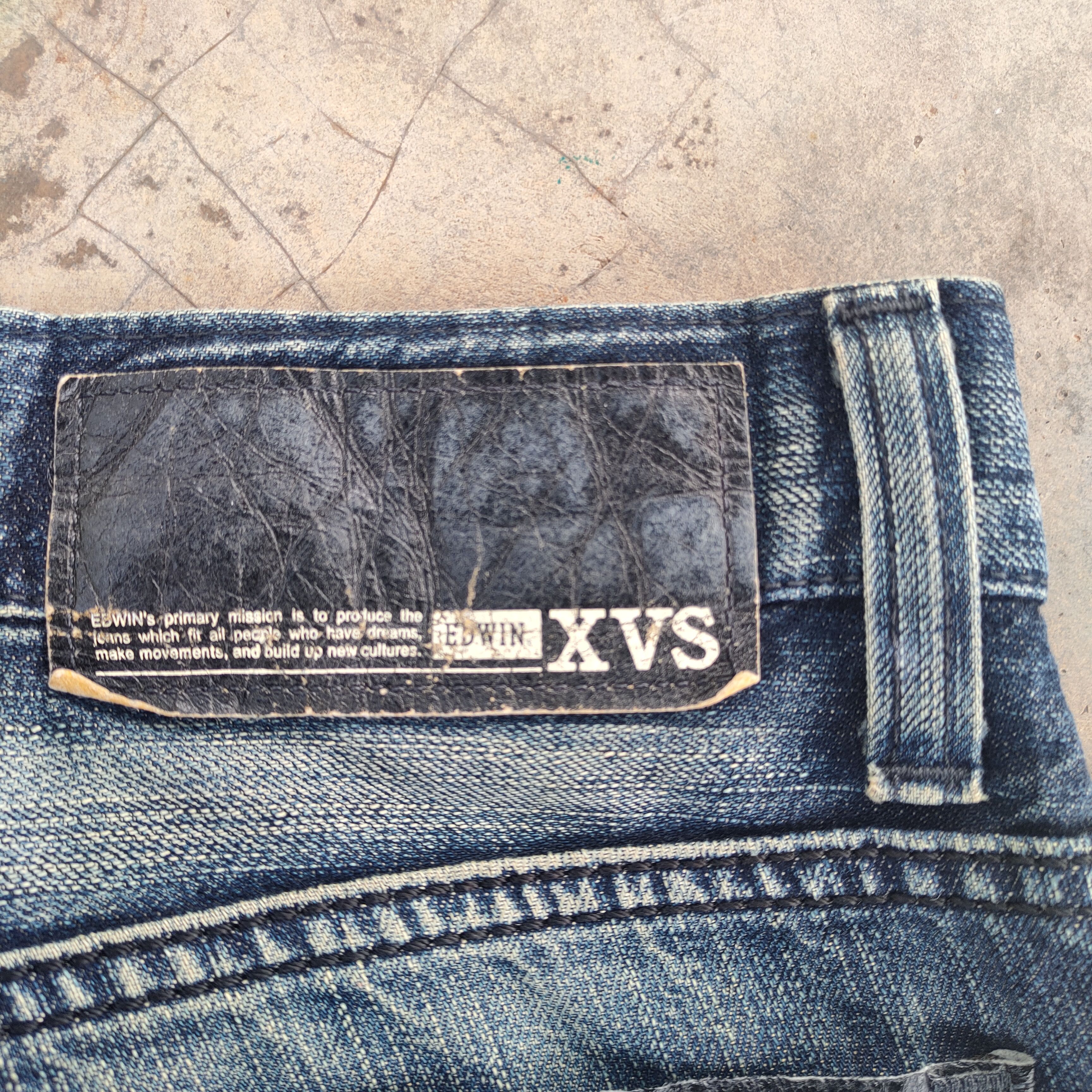 Edwin × Jean × Vintage VINTAGE EDWIN FLARE RIPPED FADED JEANS DENIM PANTS Size US 34 / EU 50 - 12 Thumbnail