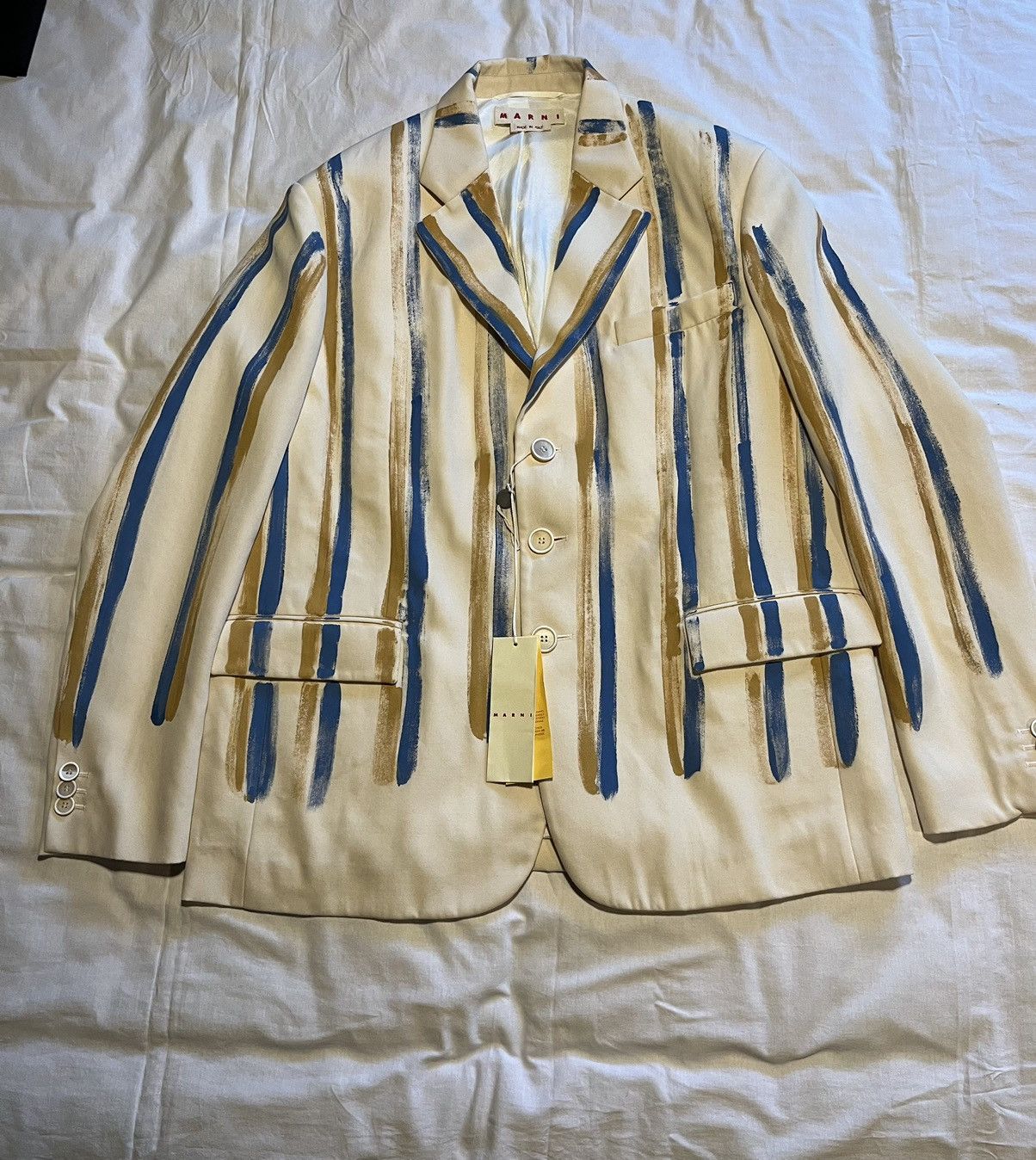 Marni Marni wool hand painted blazer. Size US L / EU 52-54 / 3 - 4 Thumbnail