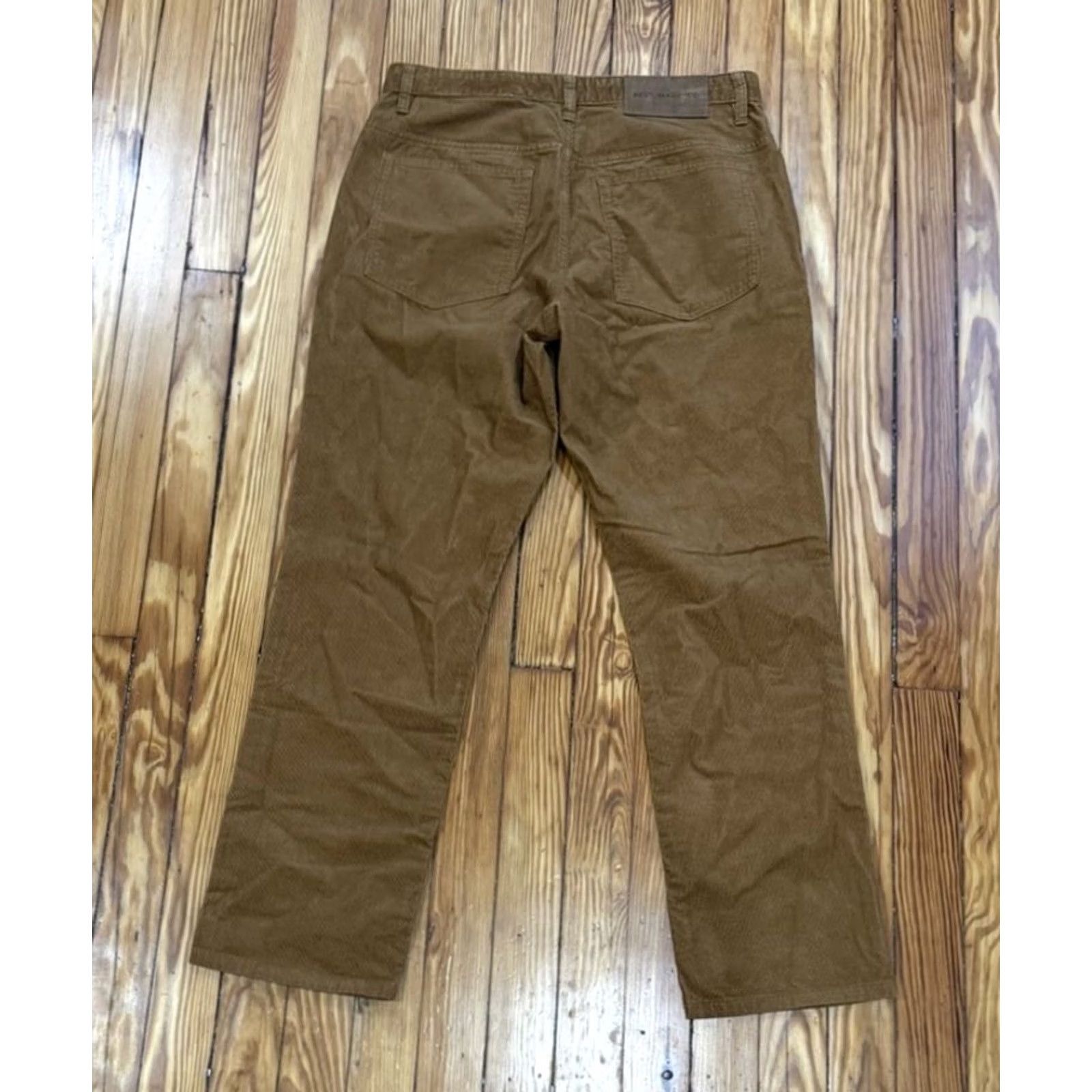 Vintage Best Made Co. Corduroy Pants Mens 33x30 Brown Straight Leg Chino Preppy Size US 33 - 2 Thumbnail