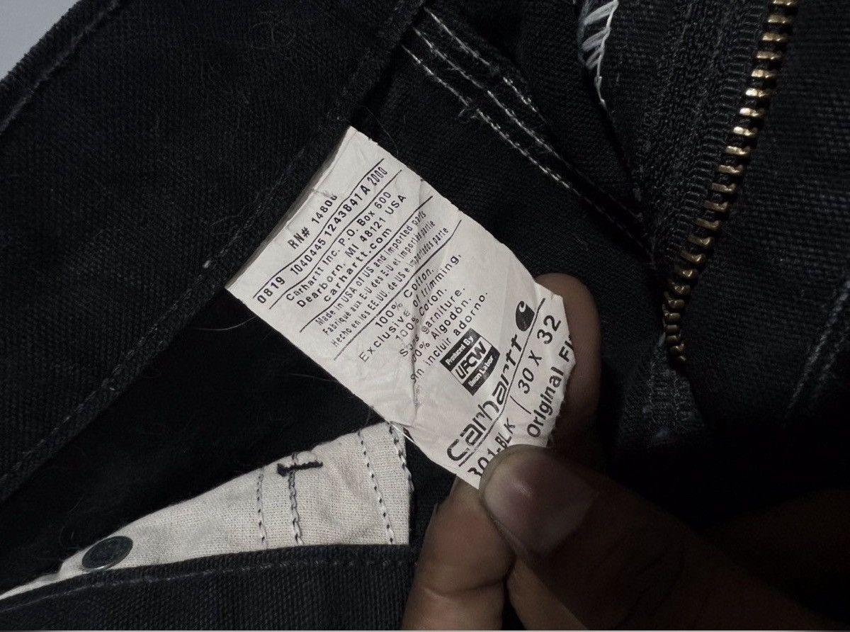 Carhartt Vintage carhartt b01 blk double knee denim Size US 30 / EU 46 - 5 Thumbnail