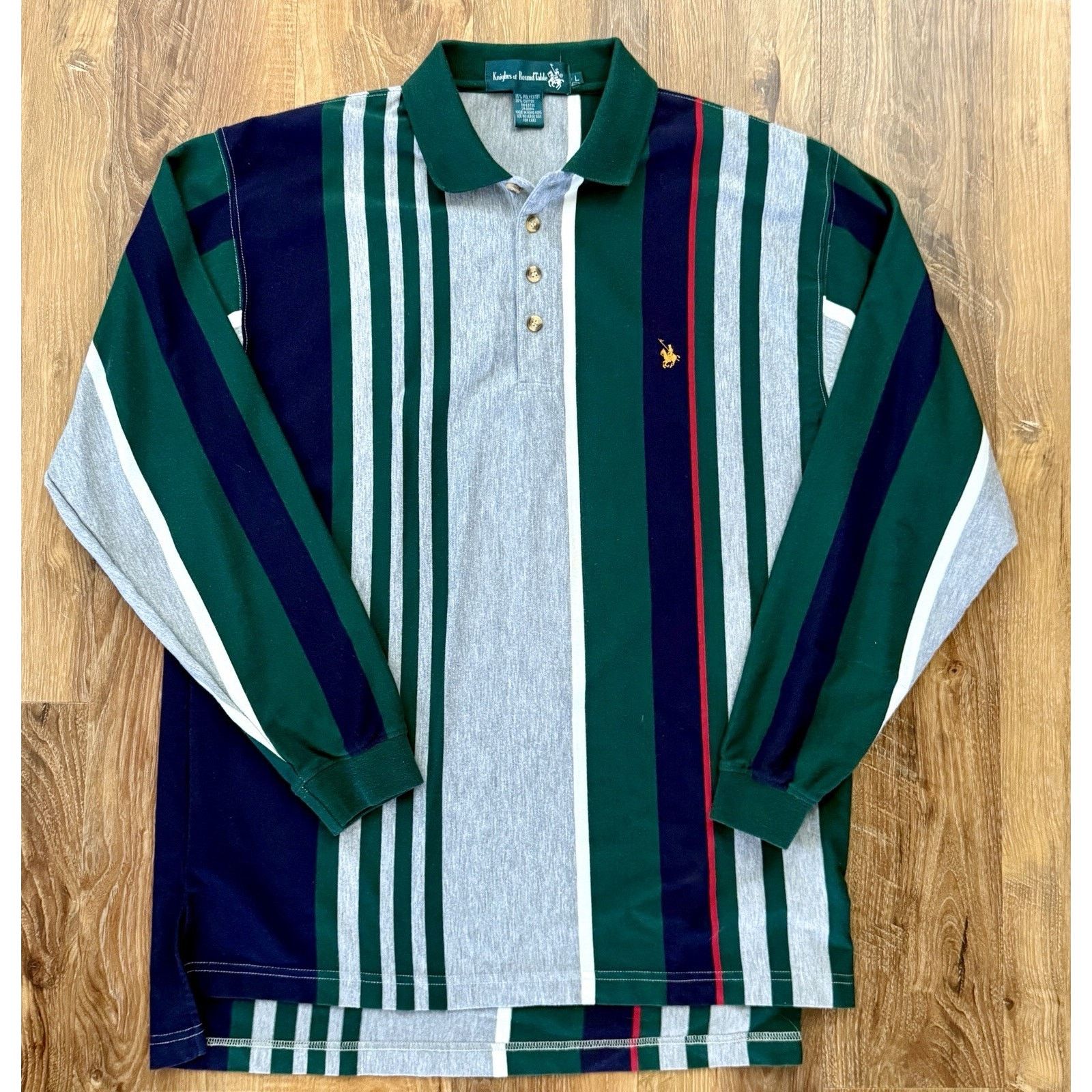 Other Vintage Knights of the Round Table Men’s Polo Rugby LS L Size US L / EU 52-54 / 3 - 3 Thumbnail