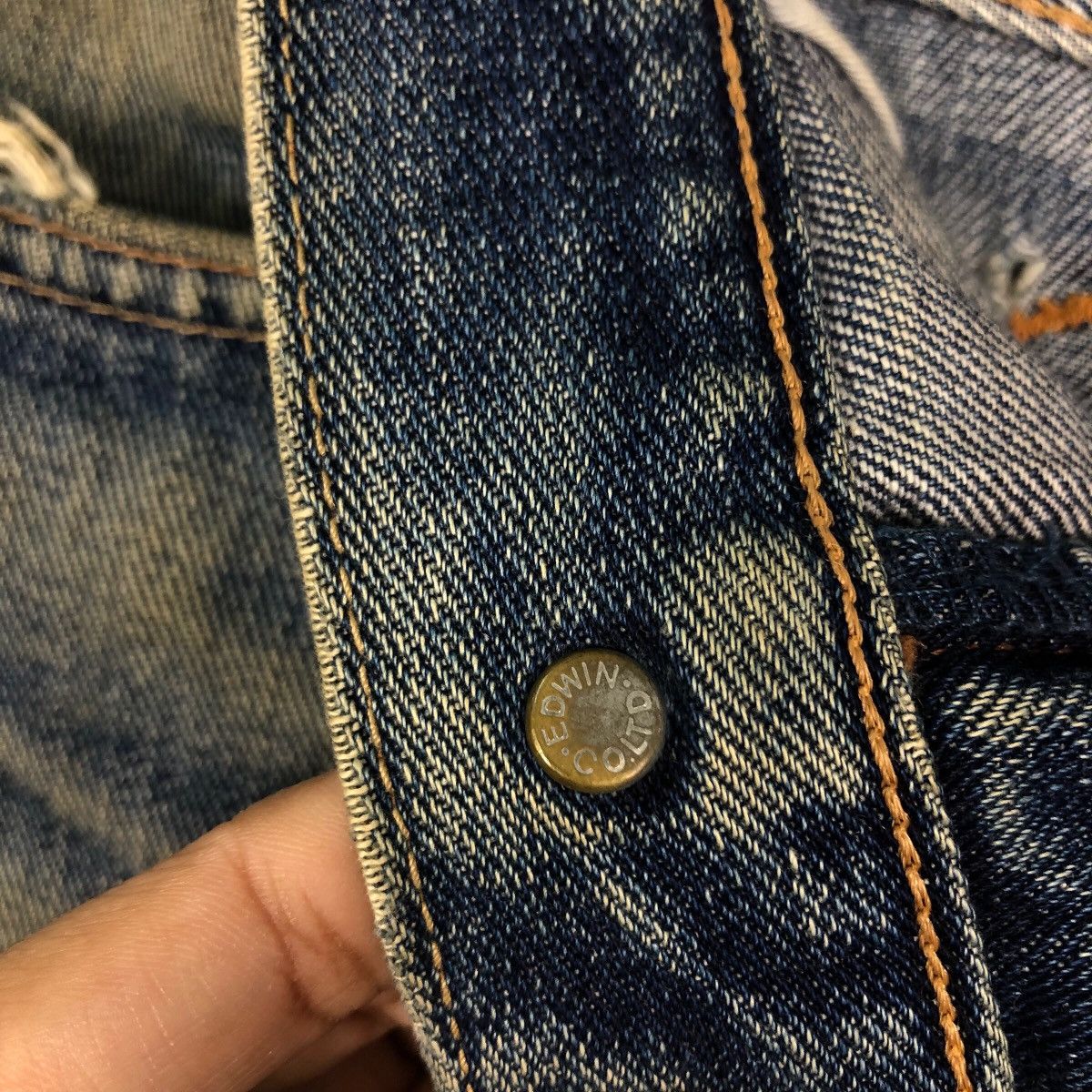 Edwin 🔥VINTAGE DENIM JEANS WRANGLER UNION MADE Size US 30 / EU 46 - 19 Thumbnail