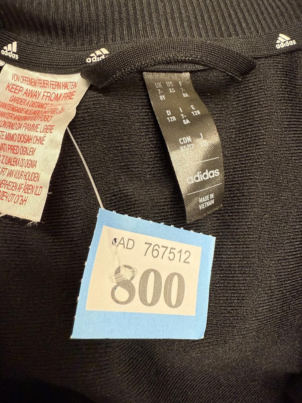 Adidas Adidas Children's Black and Grey Tracksuit Set Size ONE SIZE - 6 Thumbnail