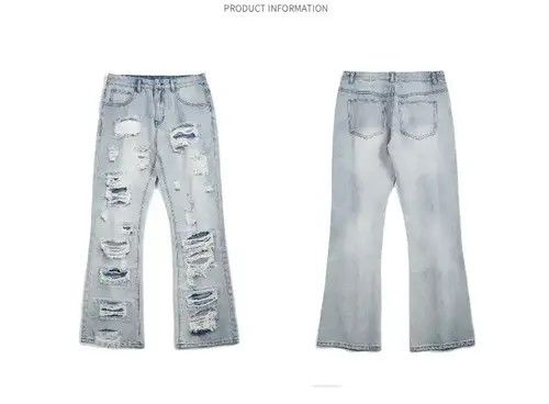 Jean Ripped Jeans Wide Leg Size US 32 / EU 48 - 4 Thumbnail
