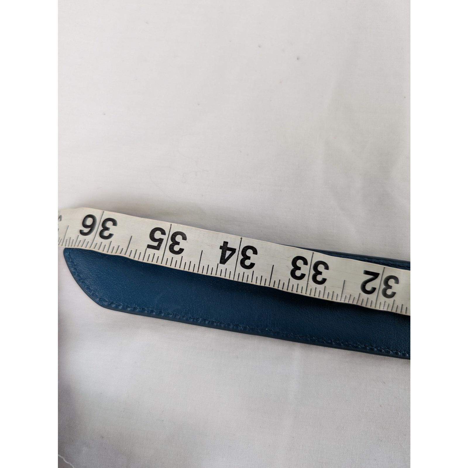 Loro Piana o1rshd1 Size: 80 / Men's 100% Suede Calf Split Belt in Green Size 32 - 20 Thumbnail