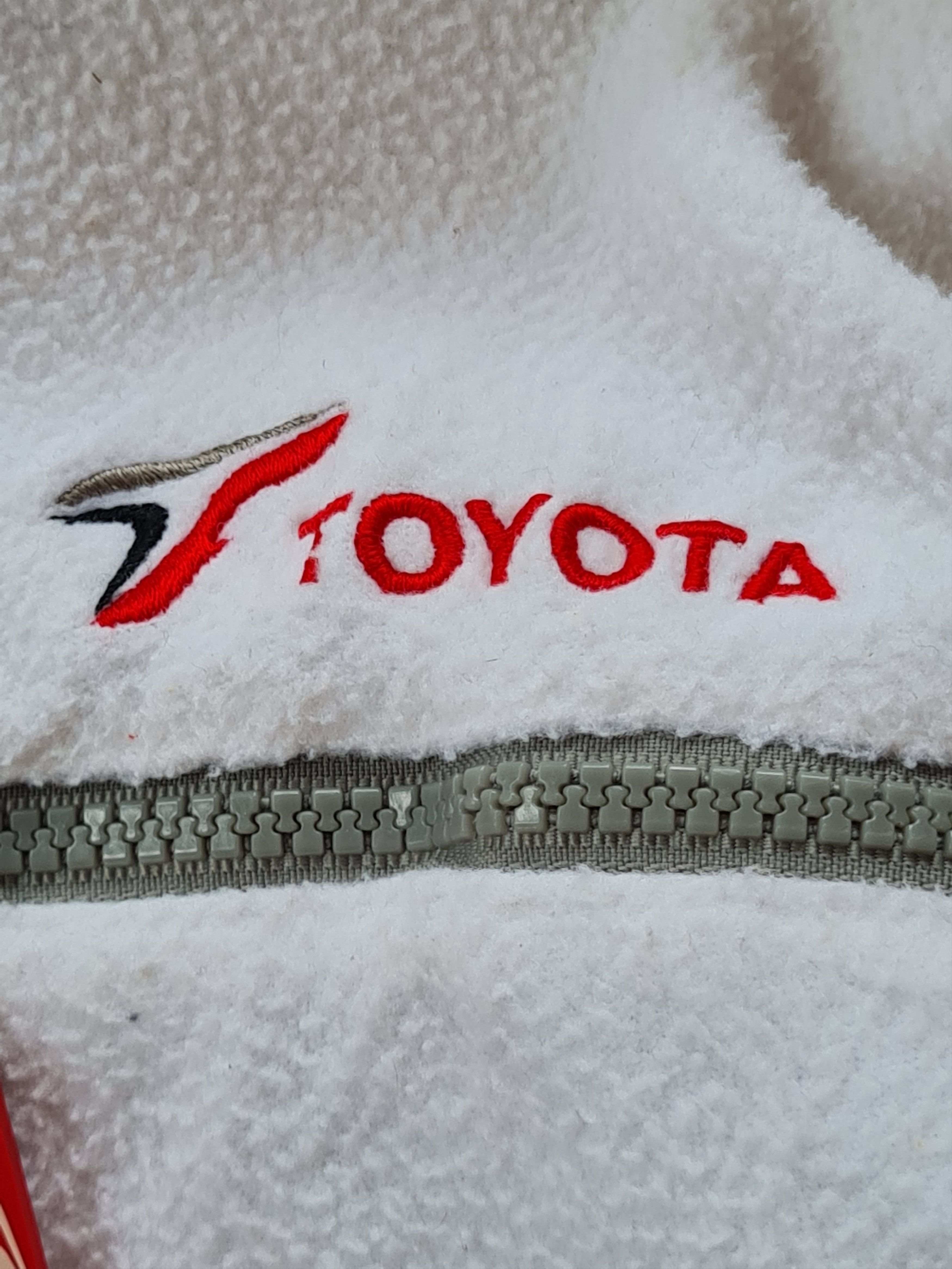 Japanese Brand × Vintage Vintage Toyota Fleece Jacket Zipper Size US L / EU 52-54 / 3 - 10 Thumbnail