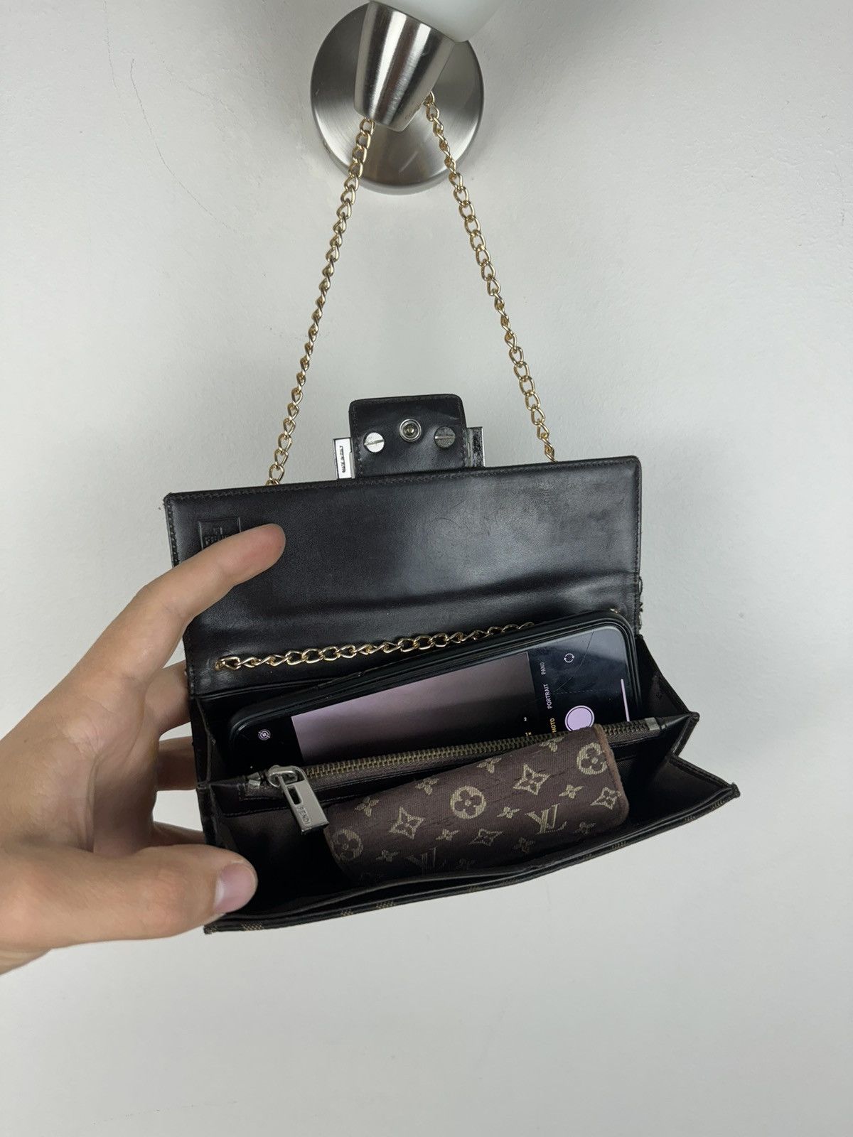 Fendi Shoulder leather bag Fendi FF monogram original rare item Size ONE SIZE - 5 Thumbnail
