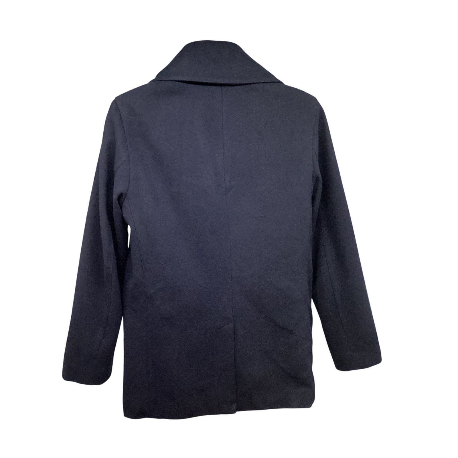 Banana Republic Banana Republic Mens Preppy Navy Wool Peacoat Medium Pockets Size US M / EU 48-50 / 2 - 2 Thumbnail