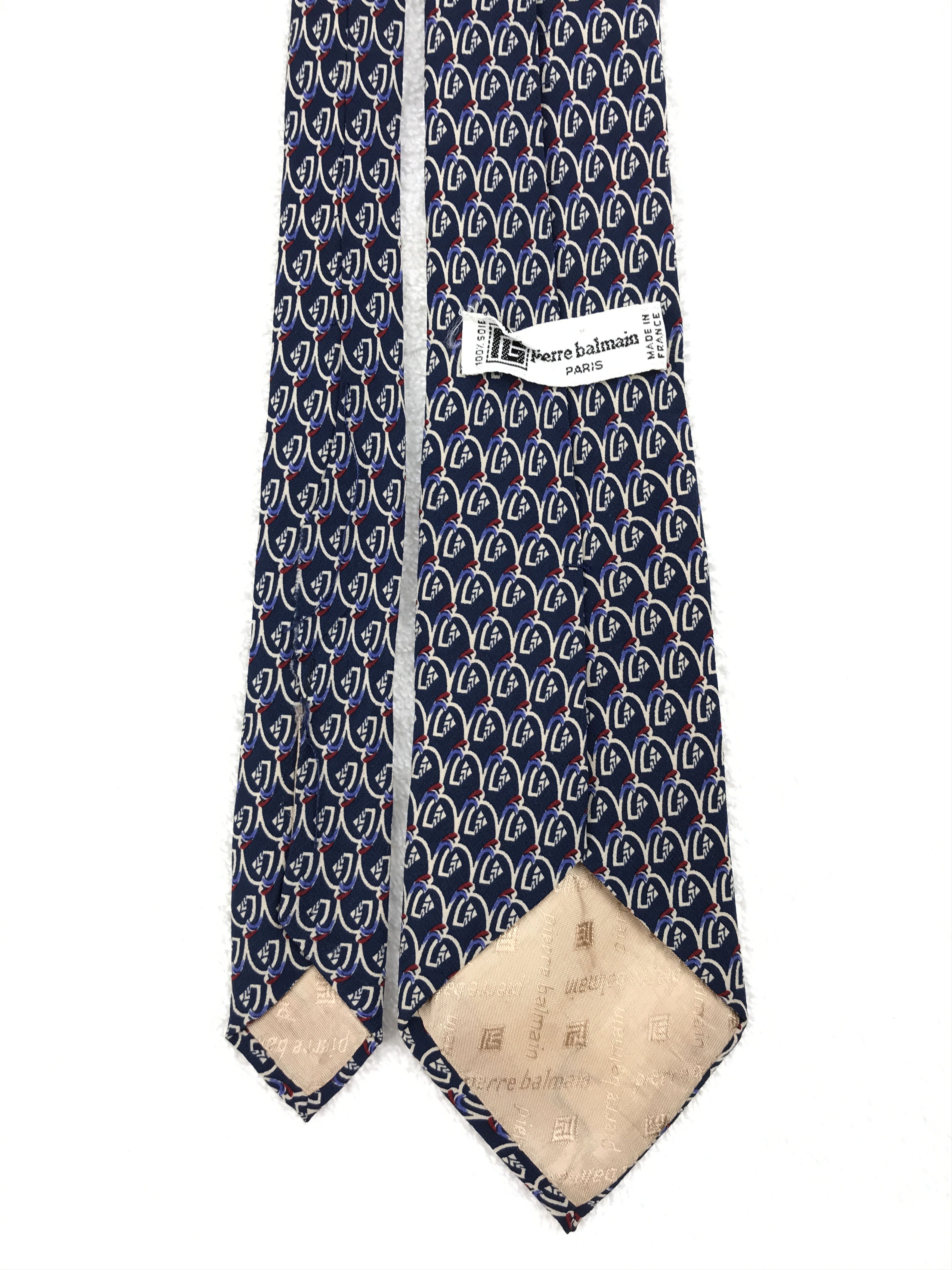 Designer × Pierre Balmain × Vintage Vintage Pierre Balmain Silk Necktie Size ONE SIZE - 4 Thumbnail