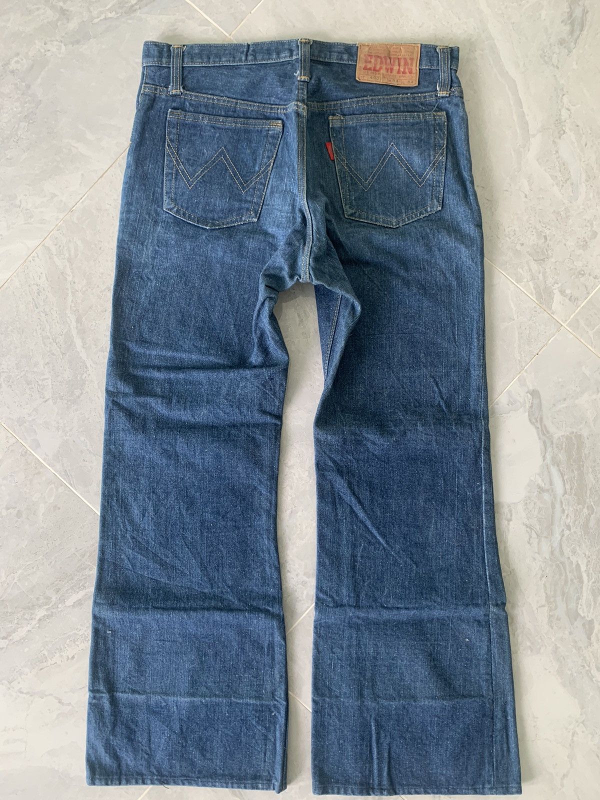 Edwin × Toyo Enterprises × Vintage Vintage 80s Edwin 4007 Flare jeans Size US 34 / EU 50 - 6 Thumbnail