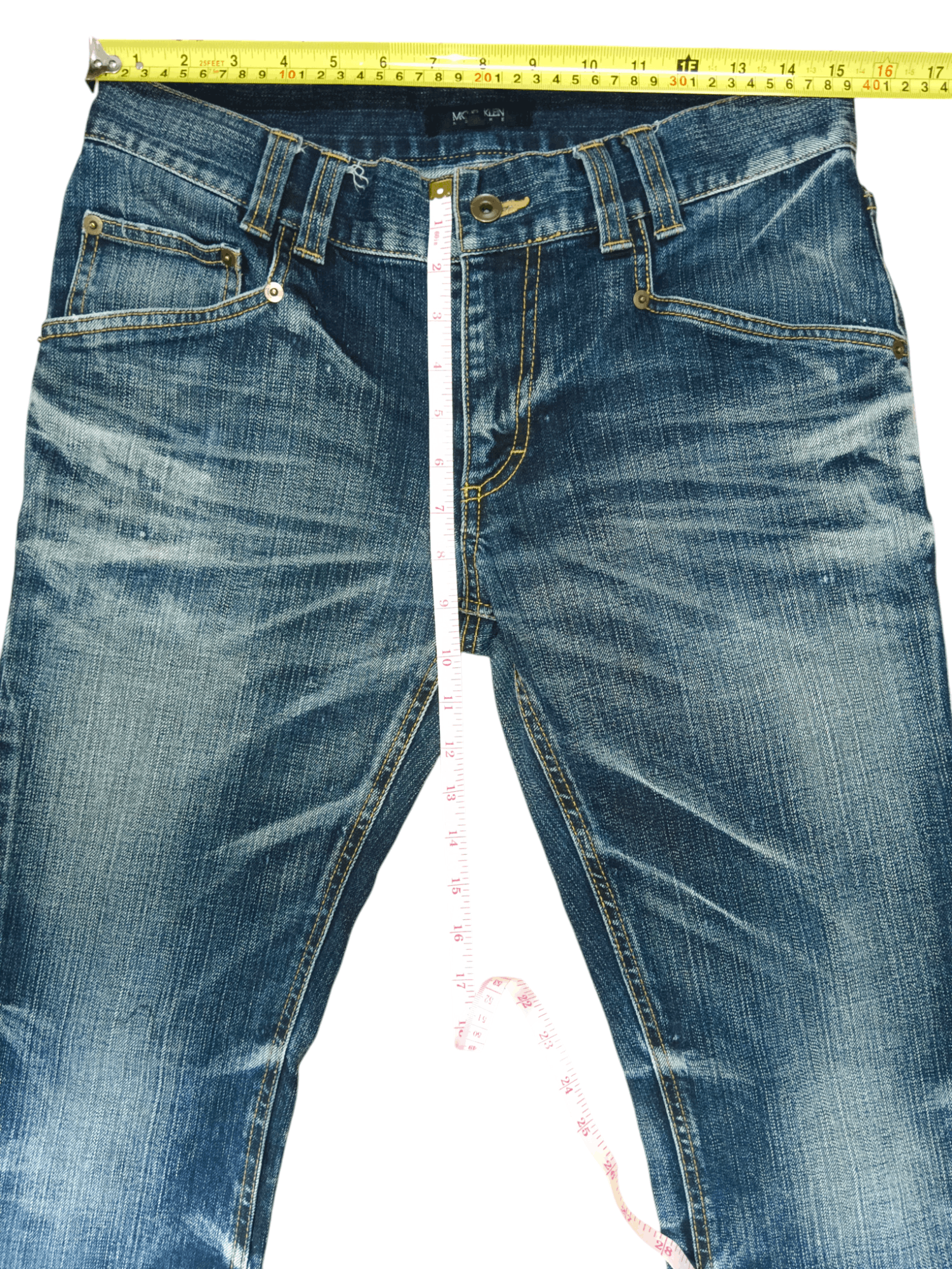 Michel Klein Michel Klien Clawmark Grunge Skinny Flare Denim Size US 30 / EU 46 - 11 Thumbnail