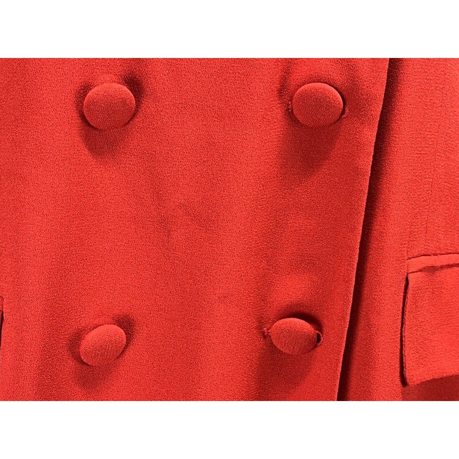 Jones New York VINTAGE Jones New York Dress Womens Size 16 Red Double Breasted Knee Length Long Sleeve Made USA Career Size XXL / US 16-18 / IT 52-54 - 6 Thumbnail