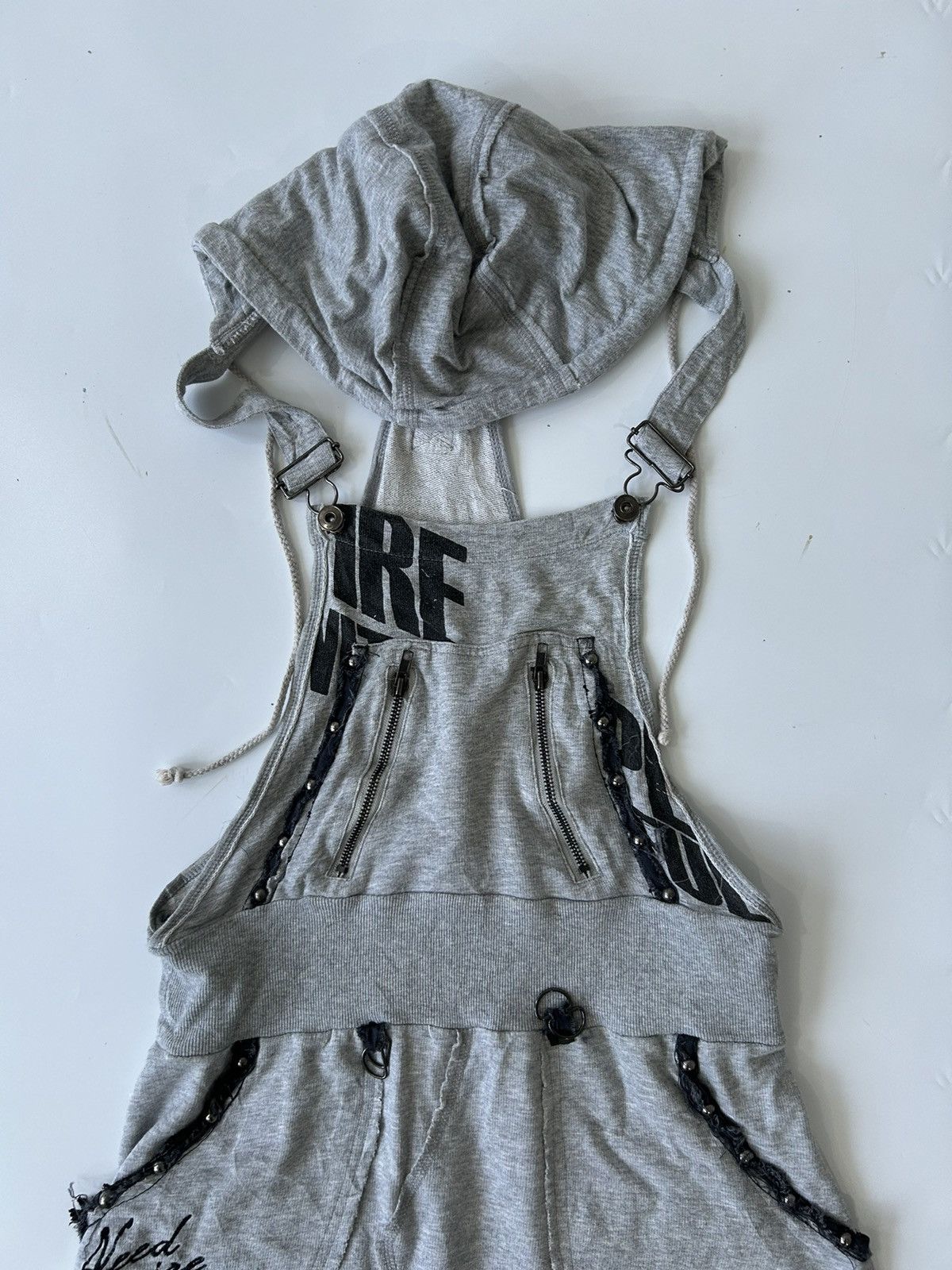 Japanese Brand GHOST OF HARLEM + JUMPSUIT DRESS WITH HOODIE Size S / US 4 / IT 40 - 2 Thumbnail
