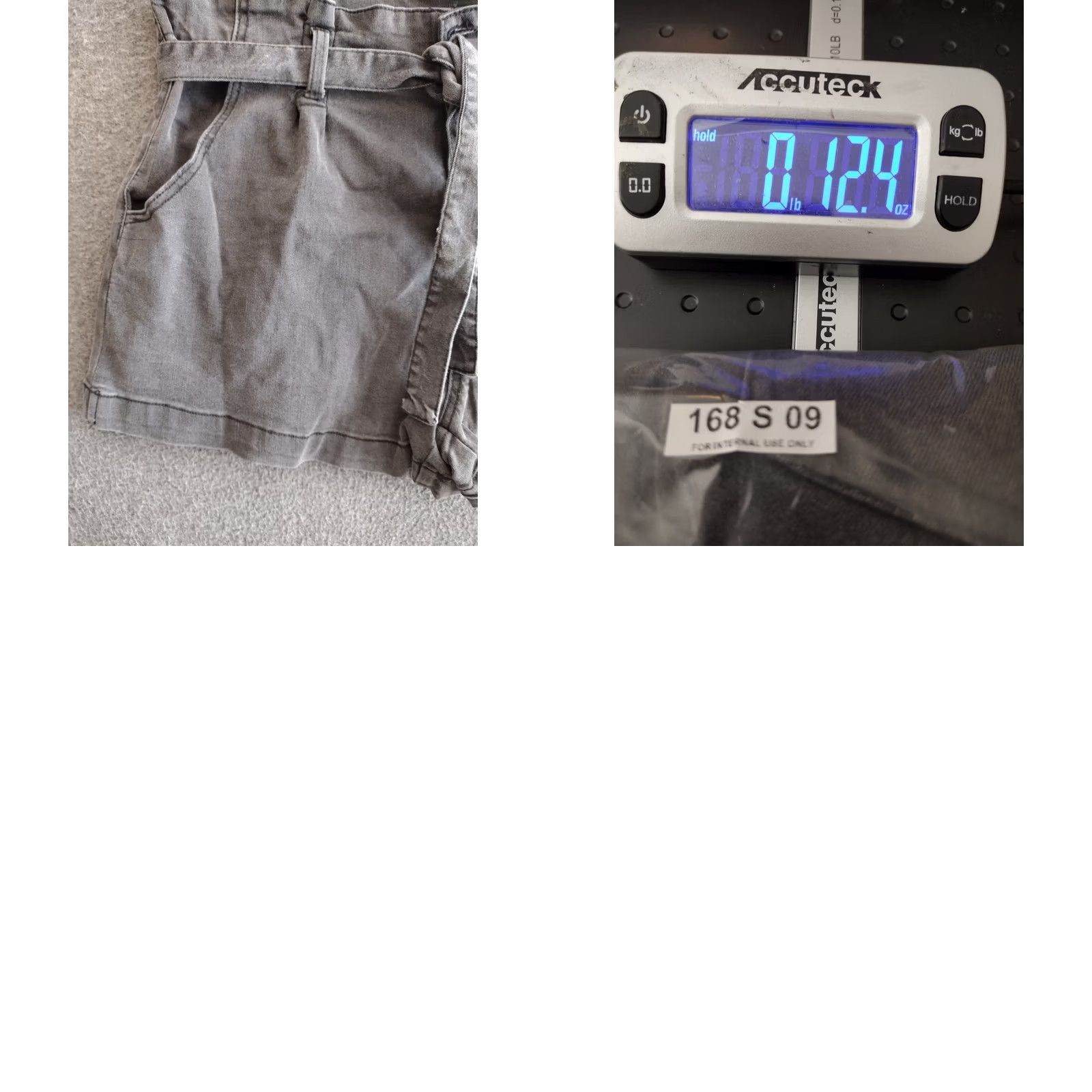 Vintage No Boundaries Denim Shorts Black Paper Bag Pleated 2XL High Rise Belted Pockets Stretch Casual Womens Size 40" / US 18 - 8 Thumbnail
