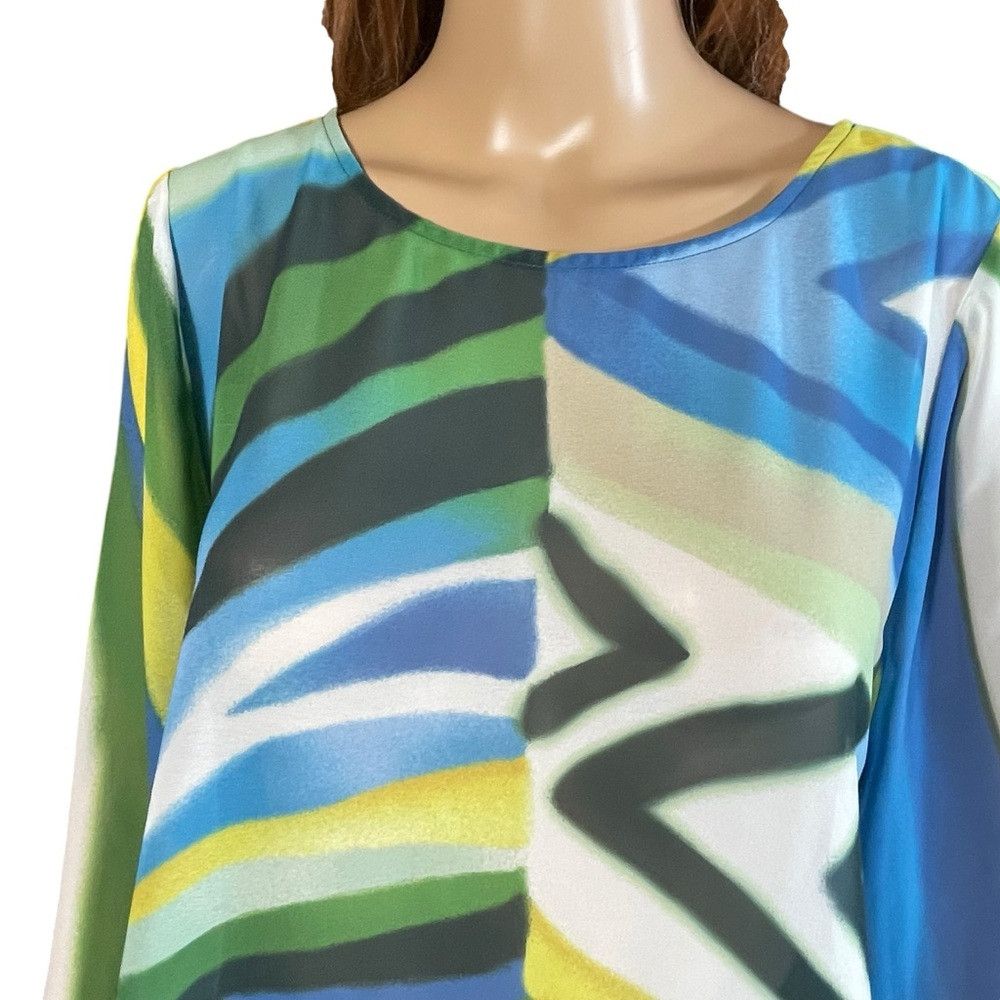 Chicos Chico's Travelers Chiffon Tunic Size 1 US M Size M / US 6-8 / IT 42-44 - 3 Thumbnail