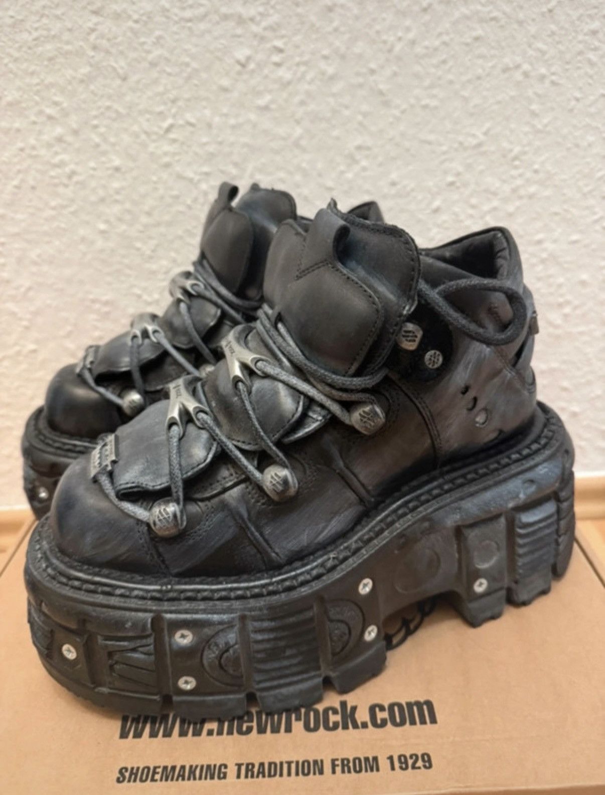 New Rock new rock custom punk goth y2k rave punk boots m tank 106t Size US 8 / IT 38 - 3 Thumbnail