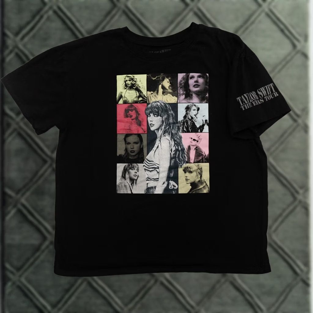 Vintage Taylor Swift T-Shirt Adult Large Black The Eras Tour 2023 Official Merchandise Size US L / EU 52-54 / 3 - 1 Thumbnail
