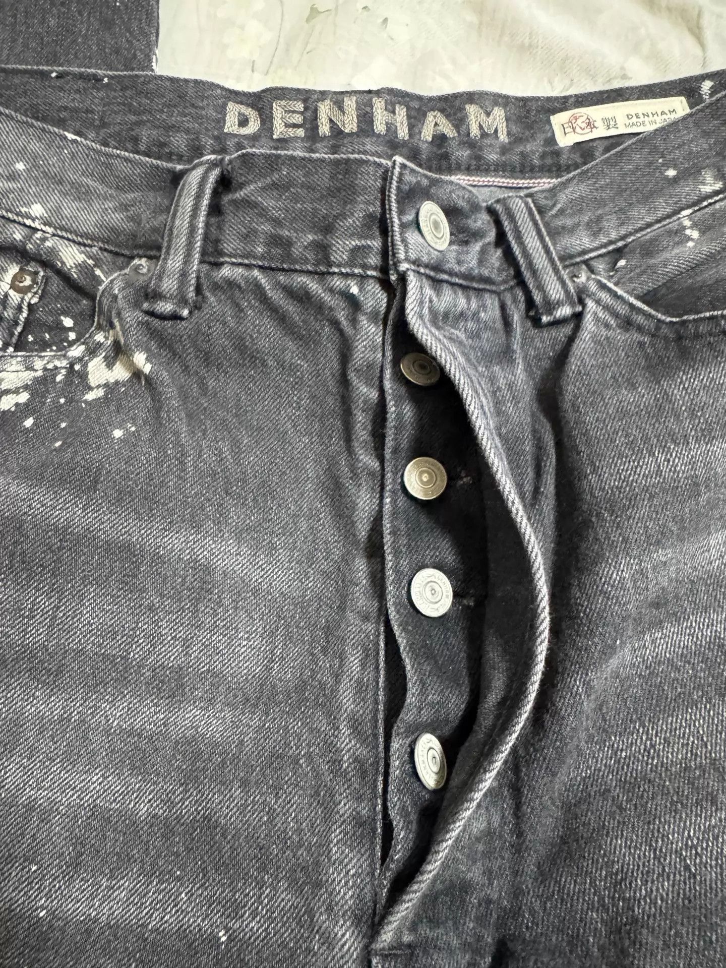 DENHAM Denham x Chen Jie 24ss Limited Dip-Dye Washed Jeans Black 29 Size US 29 - 7 Thumbnail