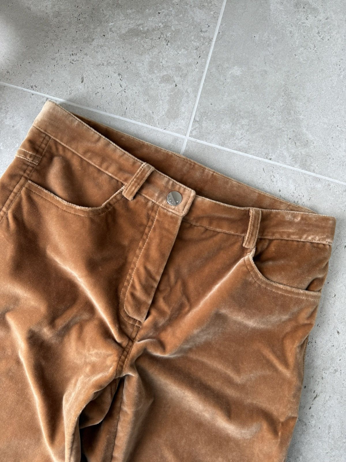 Kiton Vintage Womens Kiton Napoli Velour Pants Size 27" / US 4 / IT 40 - 4 Thumbnail