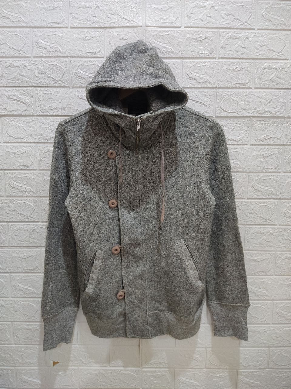 Japanese Brand THREE STONES THROW Japan Wool Hooded Jacket Size M / US 6-8 / IT 42-44 - 1 Thumbnail
