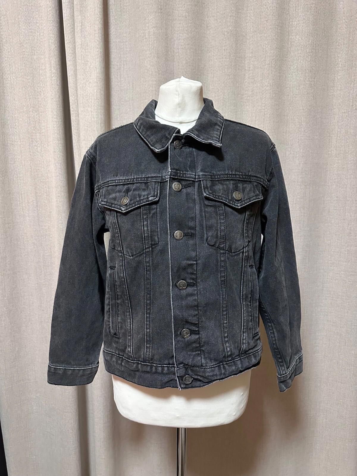 Ed Hardy Denim Gray Jacket Wolf Sz M Womens