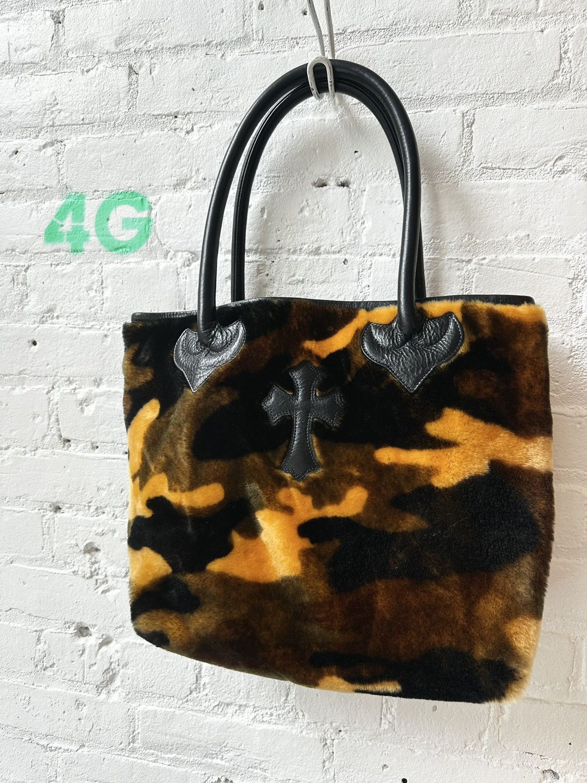 Chrome Hearts tote bag カモフラ柄 クロムハーツ CHROME HEARTS セメタリークロスパッチ トートバッグ