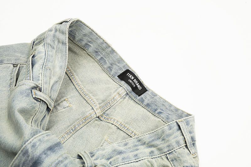 Jean Retro washed cleanfit distressed jeans for men Size US 32 / EU 48 - 4 Thumbnail