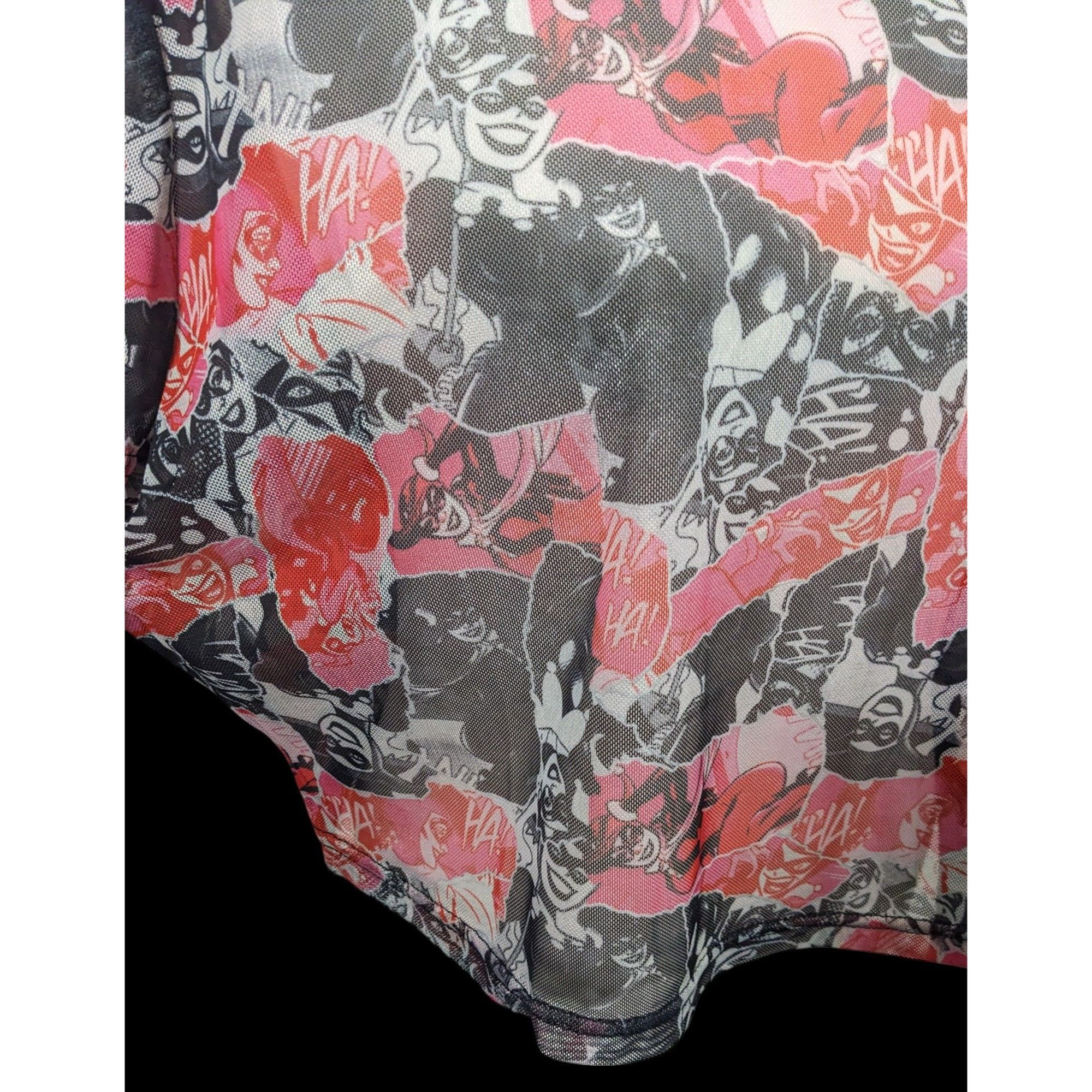 Other Harley Quinn x Smak Parlour Semi Sheer Crop Top Size 1X Size XL / US 12-14 / IT 48-50 - 3 Thumbnail