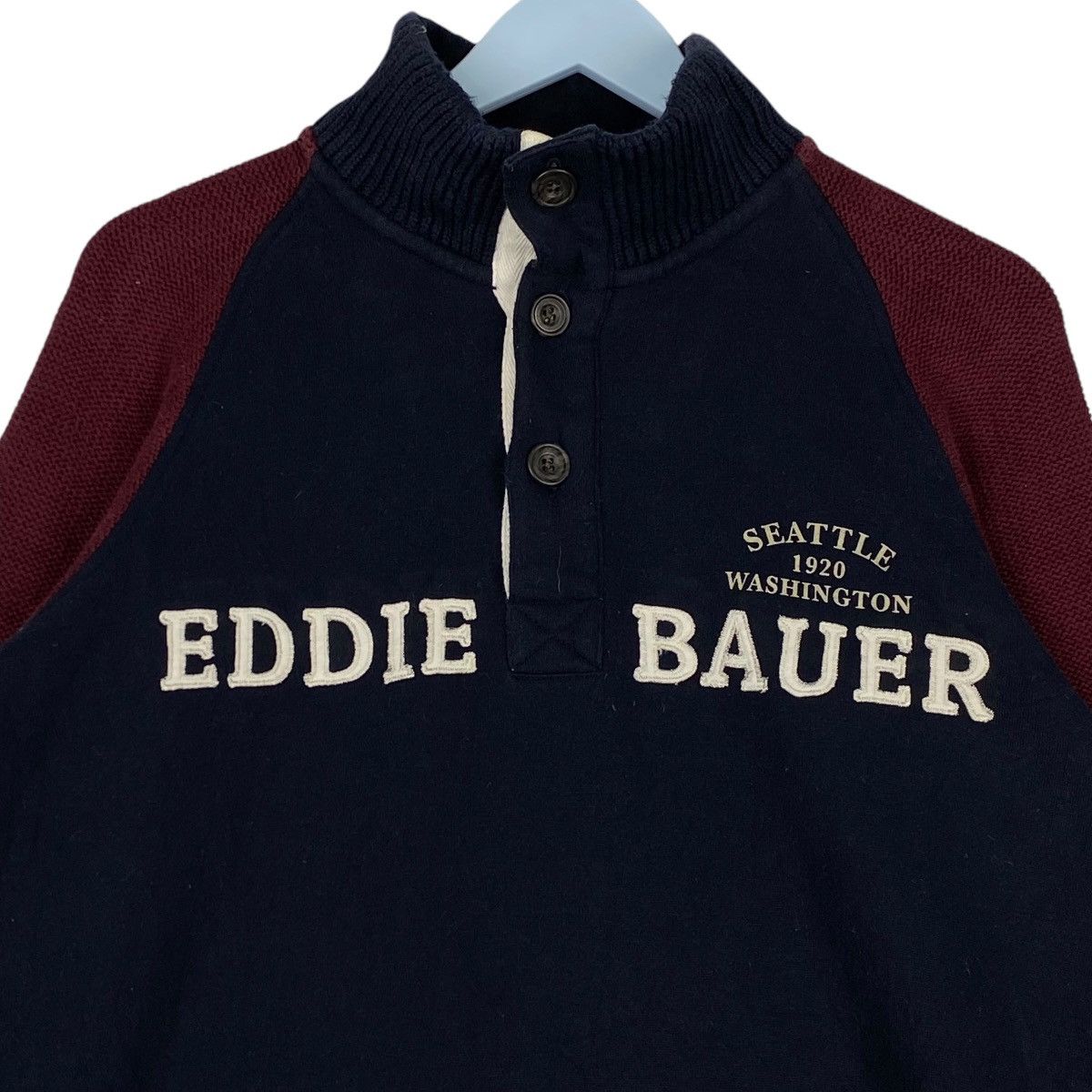 Eddie Bauer × Vintage Vintage Eddie Bauer Big Embroidered Logo Turtleneck Size US S / EU 44-46 / 1 - 4 Thumbnail