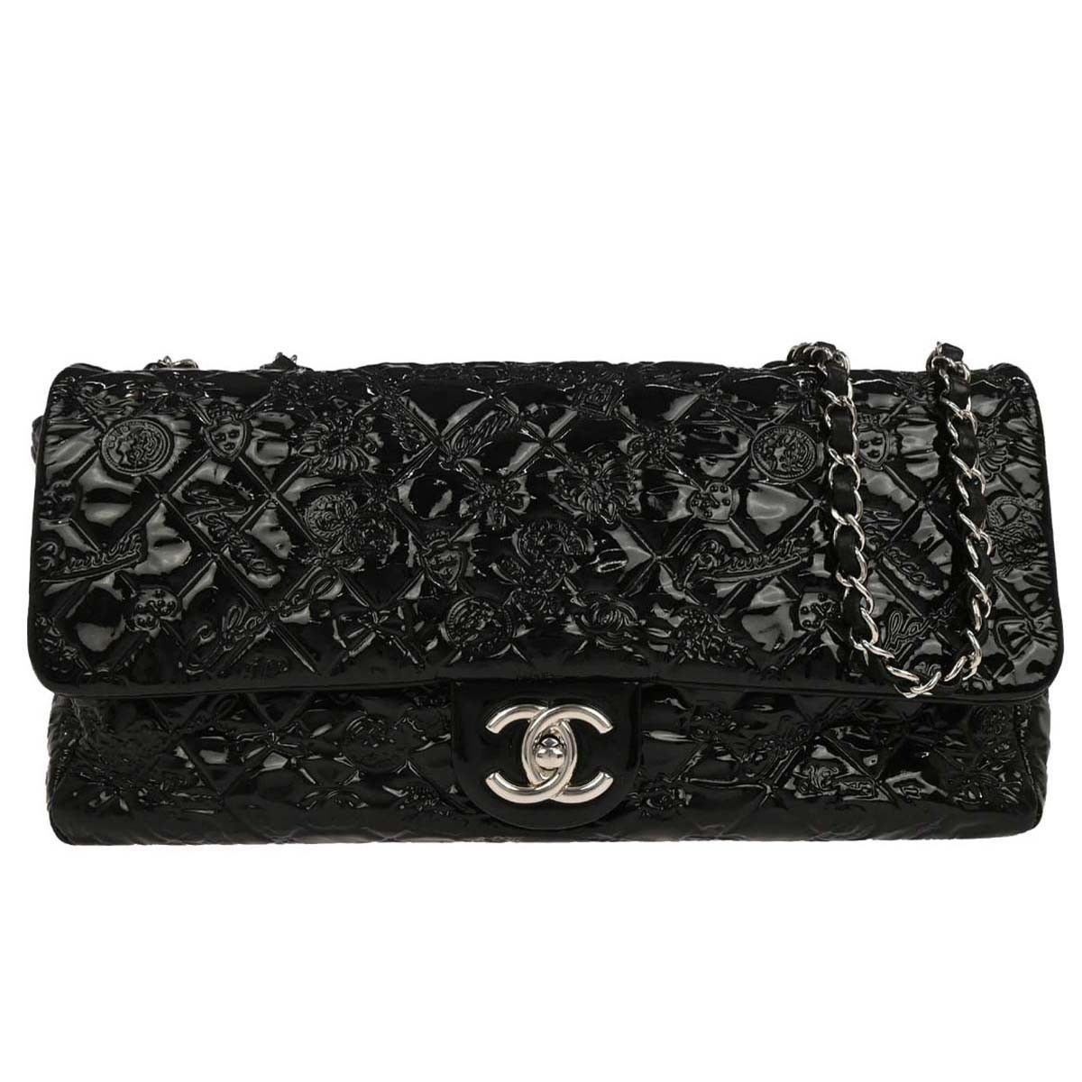Chanel Chanel Lucky Symbols Flap Bag Embossed Patent Size ONE SIZE - 1 Thumbnail