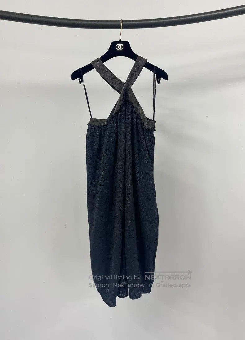 Brunello Cucinelli Brunello Cucinelli Black halter neck slip dress Size M / US 6-8 / IT 42-44 - 1 Thumbnail