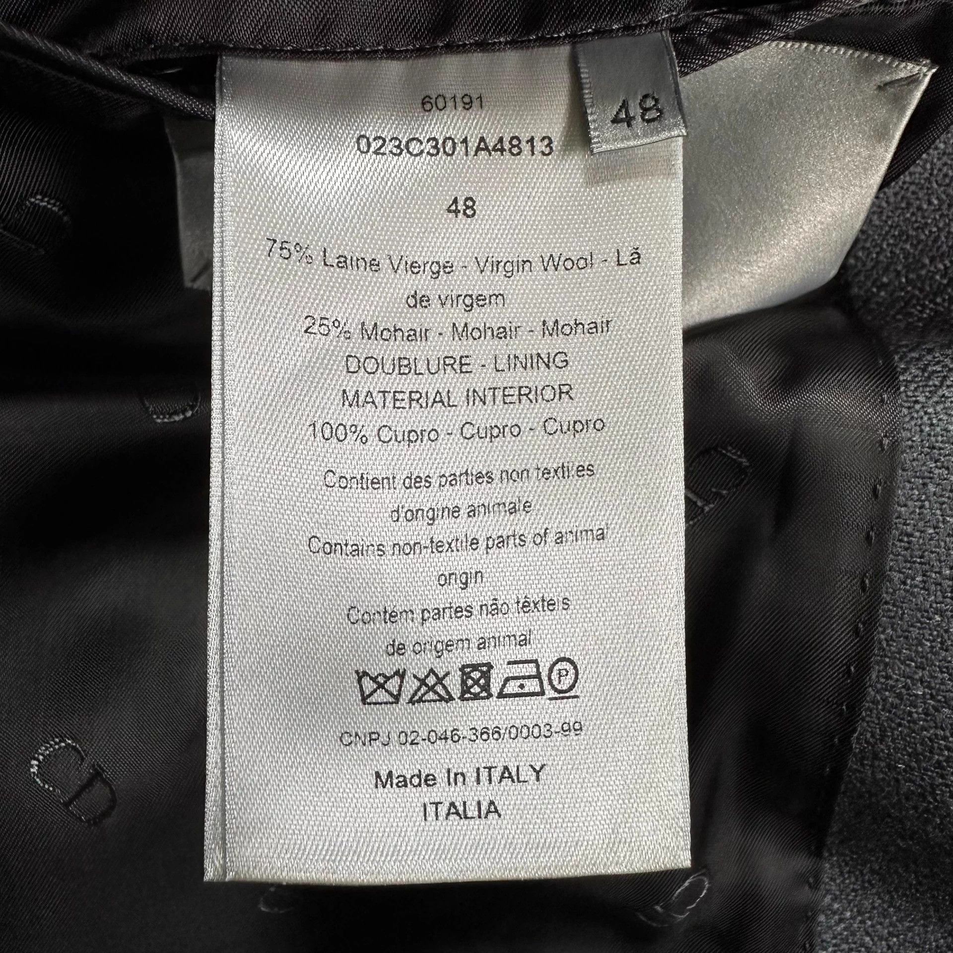 Dior Dior 20SS Dusty Blue Wool Coat Size US L / EU 52-54 / 3 - 7 Thumbnail