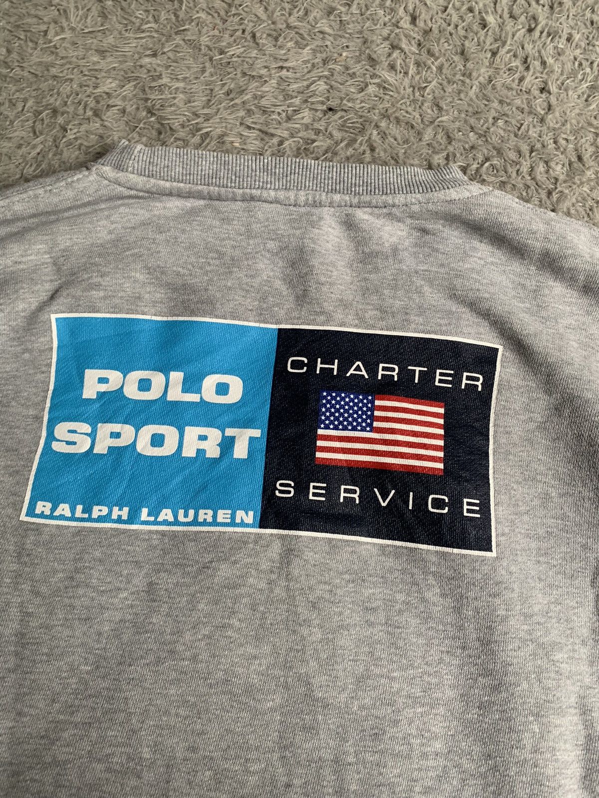 Polo Ralph Lauren Vintage Polo Sport Charter Service Crewneck Size US L / EU 52-54 / 3 - 6 Thumbnail