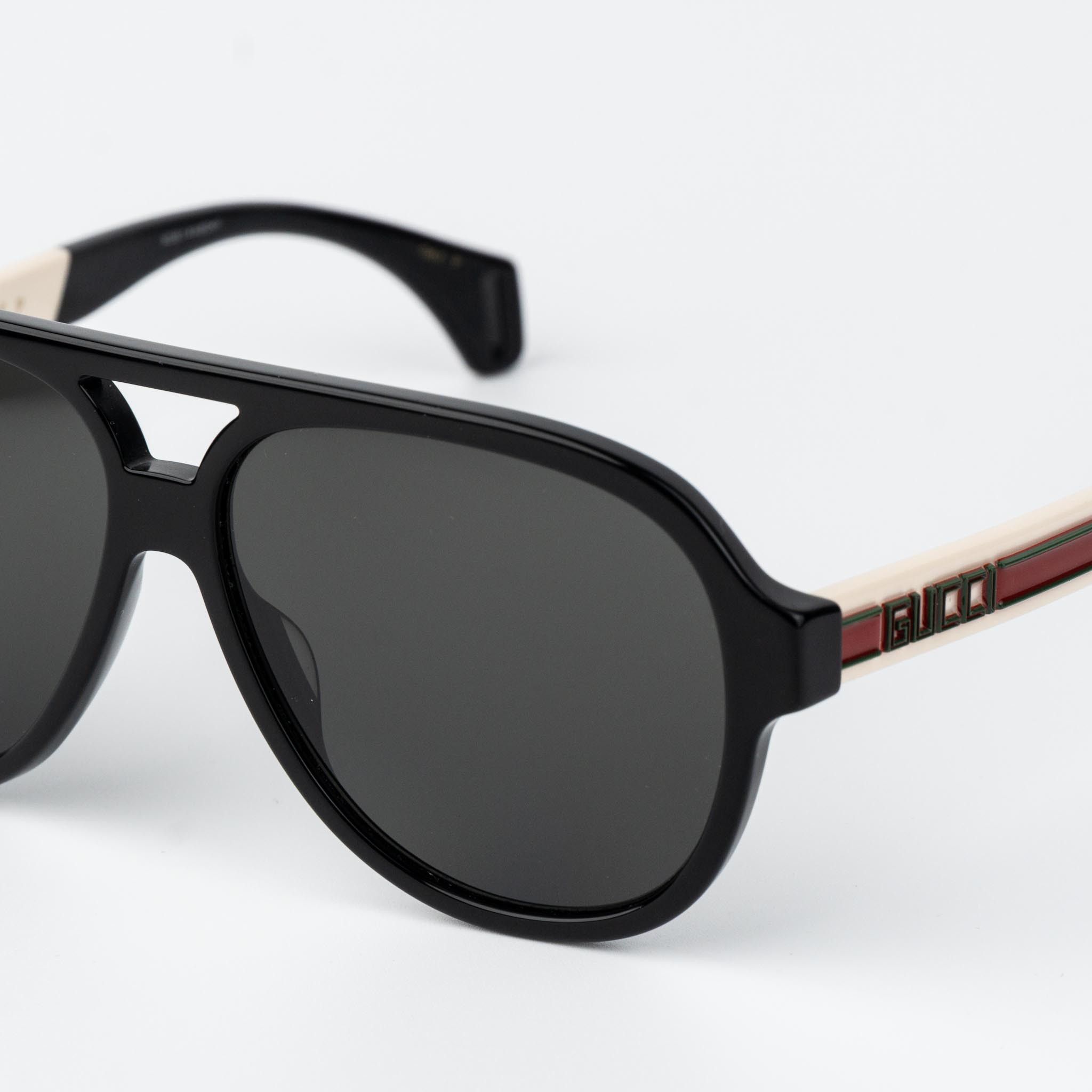 Gucci Gucci Men Sunglasses Black Pilot GG0463S 002 NEW AUTHENTIC Size ONE SIZE - 5 Thumbnail