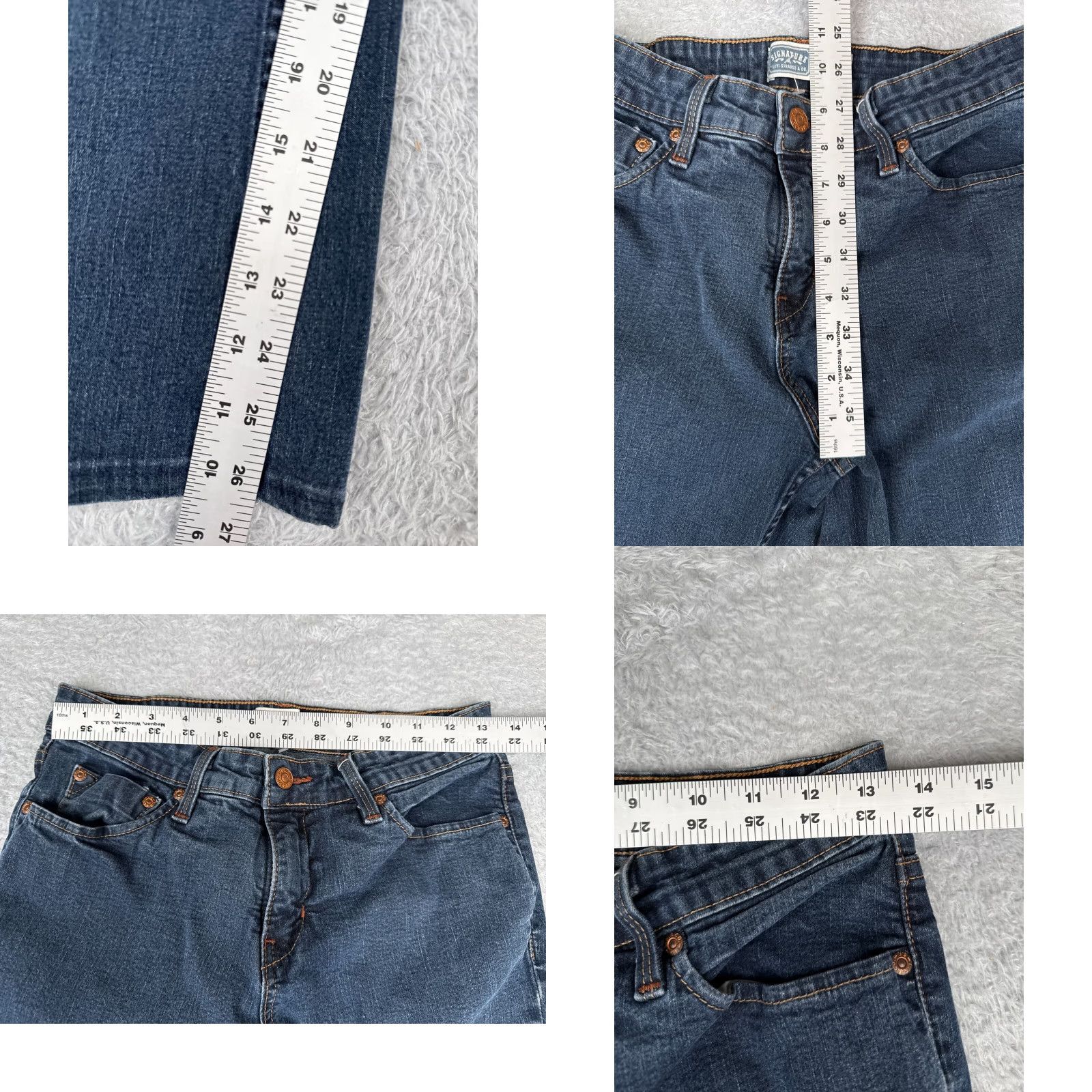 Levi's Levi's Jeans Women 8 Blue Denim Bootcut Mid Rise 27in 26in Inseam 5-Pocket Cotton Blend Stretch Regular Jeans Halloween? No. Size 30" / US 8 / IT 44 - 8 Thumbnail