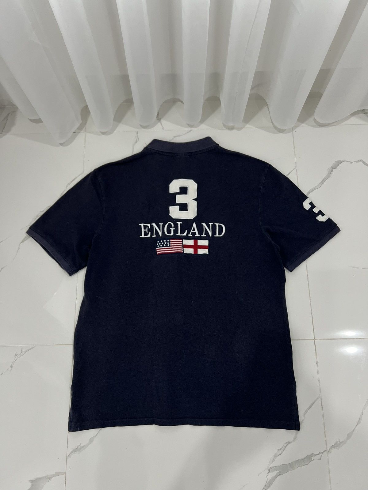 Polo Ralph Lauren × Vintage 90’s POLO RALPH LAUREN UK ENGLAND USA FLAG RARE CHIEF KEEF Size US XL / EU 56 / 4 - 2 Thumbnail